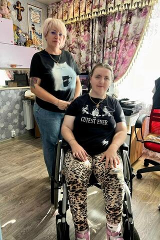В Белорецке установили инновационное покрытие на пандусе для дома по улице Ленина